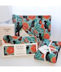 Eye Rest Pillow | Black Cockatoos | Cotton